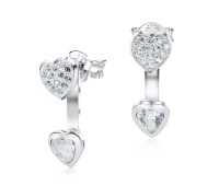 CZ Heart Shaped Stud Earring STC-2148